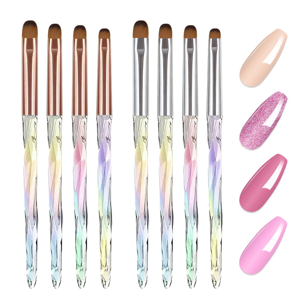 Furniture Hardware Nails - ネイルアートデザイン用ネイルブラシ、ネイルチップディスプレイペイントツール、UVジェルDIYペイントペンライナー、プロ用マニキュアブラシセット