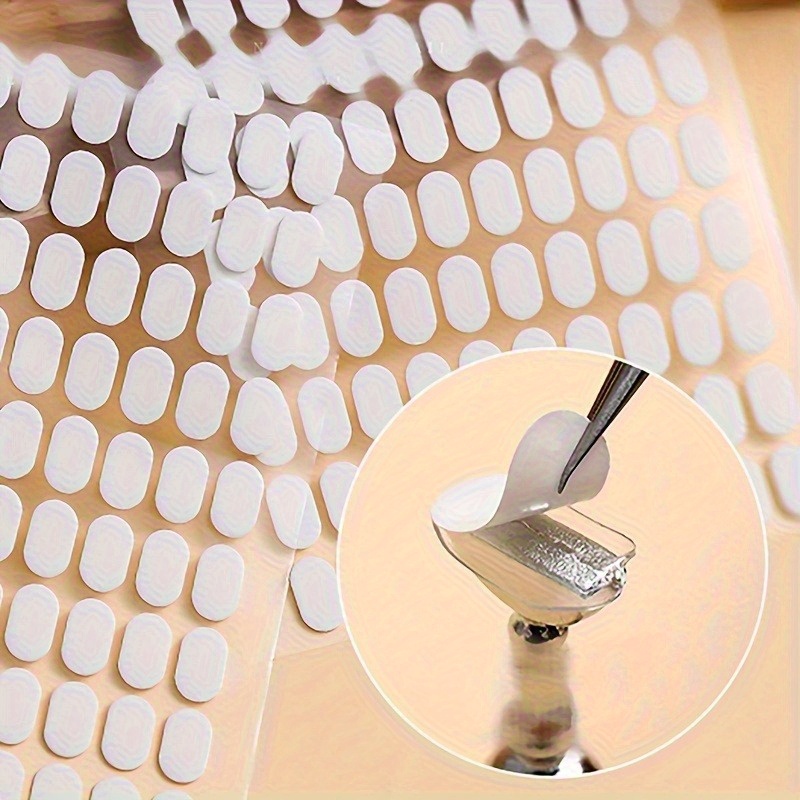 Furniture Hardware Nails - ネイルアートディスプレイ粘着タブ2個、付け爪マニキュアチップホルダー用両面粘着テープ、クリアネイルスタンドステッカー