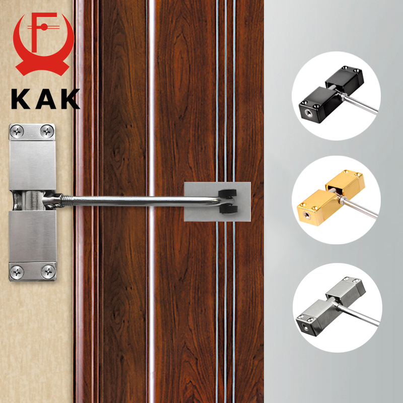 Furniture Hardware Gold - Kak-自動ドアクローザー,ステンレス鋼,調整可能な速度,最大40kg,ブラックとゴールドの家具ドアハードウェア