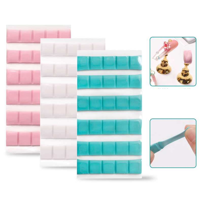 Furniture Hardware Nails - 1 パックネイル接着剤粘土スティック爪のヒントホルダースタンドディスプレイマニキュア付け爪粘土ネイルアート練習ツール