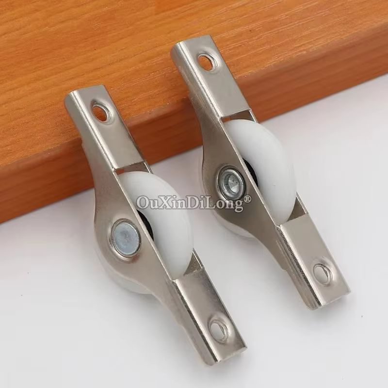 Furniture Hardware Brands - 真新しい 10 個のスライドドアローラーキャビネットナイロンホイールプーリーワードローブ食器棚窓家具ハードウェア