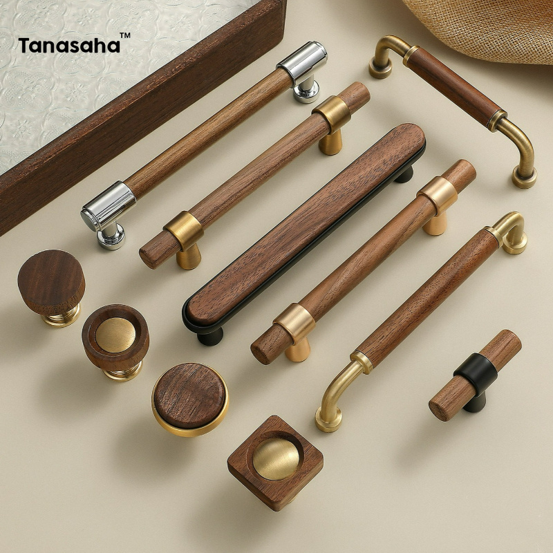 Vintage Furniture Hardware Pulls - 木製引き出し取っ手真鍮製キャビネットハンドルキッチン食器棚ドア取っ手ワードローブ家具ハンドル金具