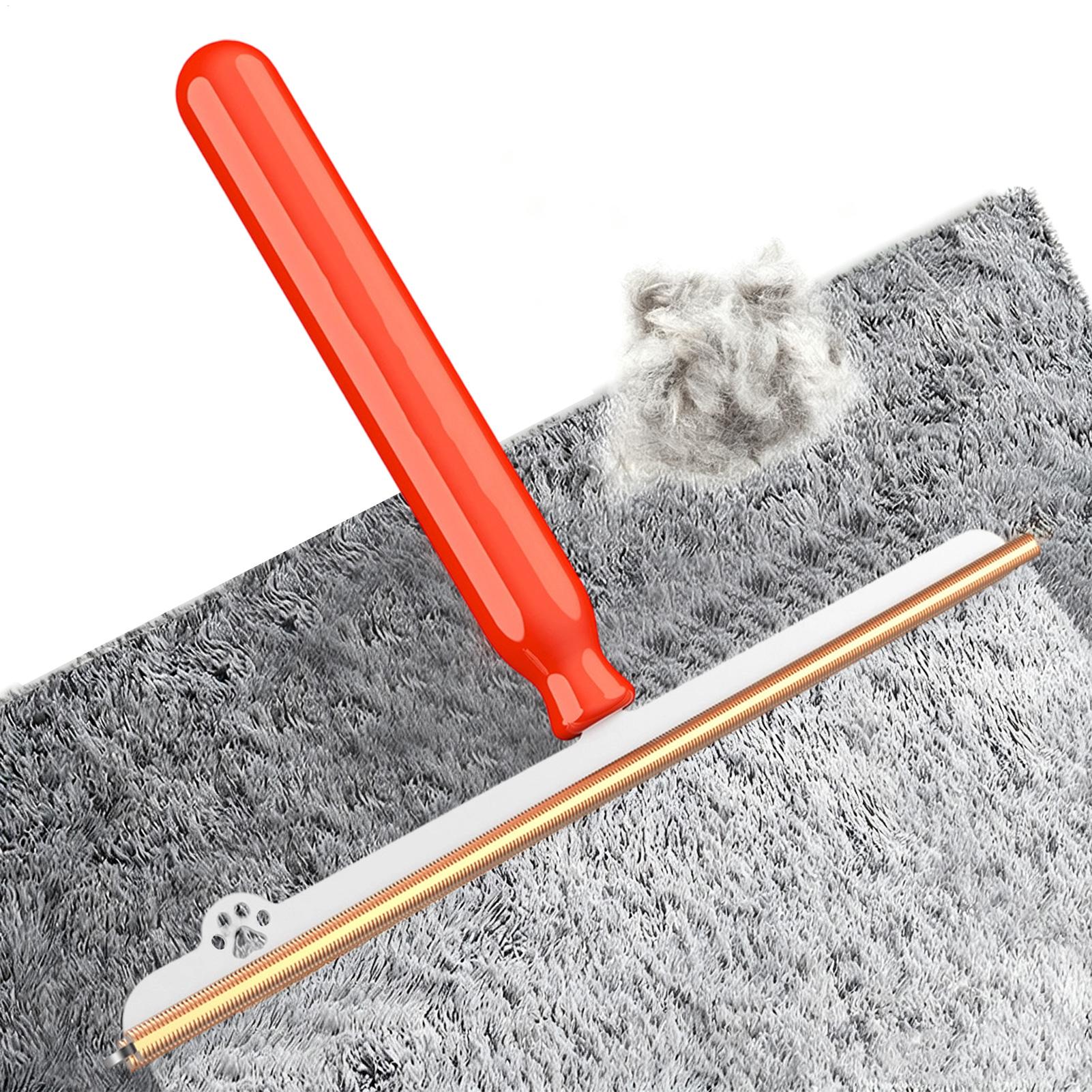 Furniture Hardware Pulls - ペットの毛取り用カーペットレーキ 1個、持ち手付き、再利用可能な清掃ツール、カーペットスクレーパー、ほうき、家庭、アパート、寮、家具、床用