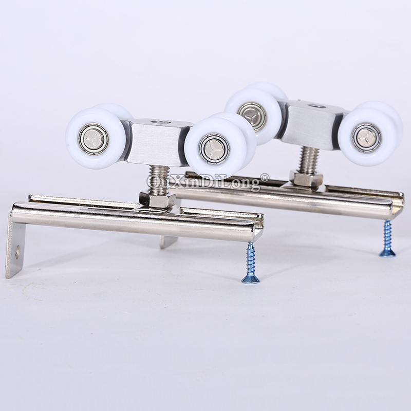 Furniture Hardware Brands - 頑丈な引き戸ローラー,プーリーハンガー,木製ドアハンガー,家具ハードウェア,新品,4輪,2個