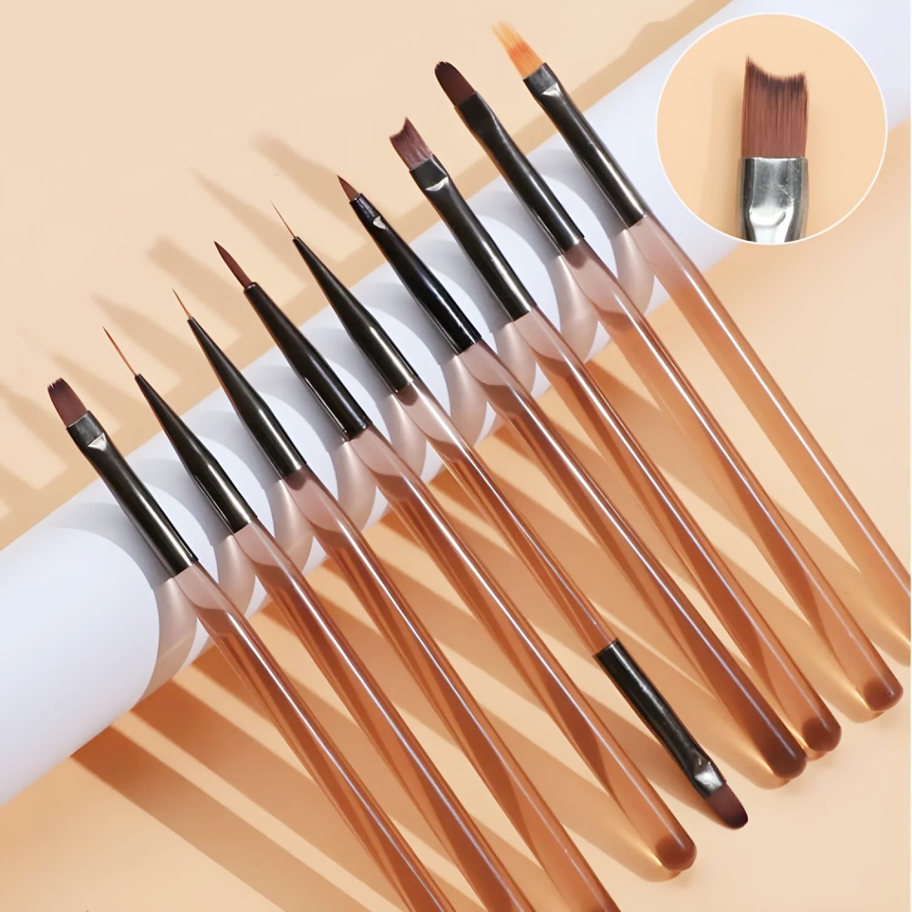 Furniture Hardware Nails - 9本入りネイルブラシセット ネイルアートデザイン ネイルチップディスプレイ ペイントツール UVジェル DIYペイントペン