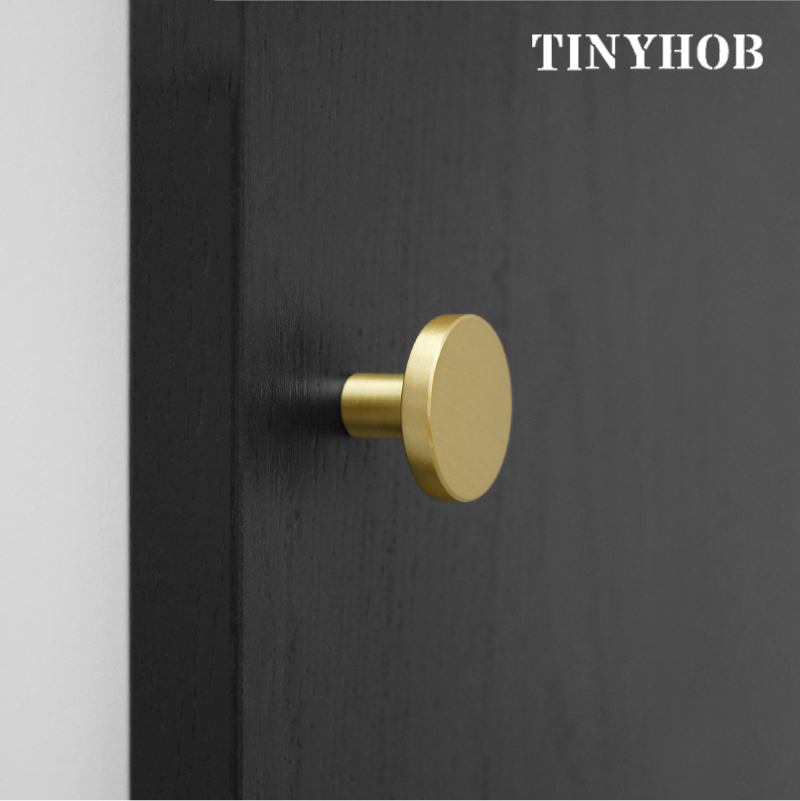 Furniture Hardware Gold - ラウンド真鍮ドレッサーノブ引き出し取手ハンドルキャビネットドアノブハンドルシンプルなゴールドキッチンハードウェアプル