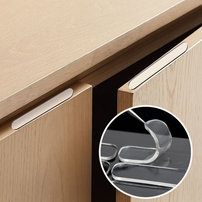 シリコン製キャビネットバンパーストリップ、粘着式衝突防止ドア - Furniture Hardware Pulls のレビューと価格