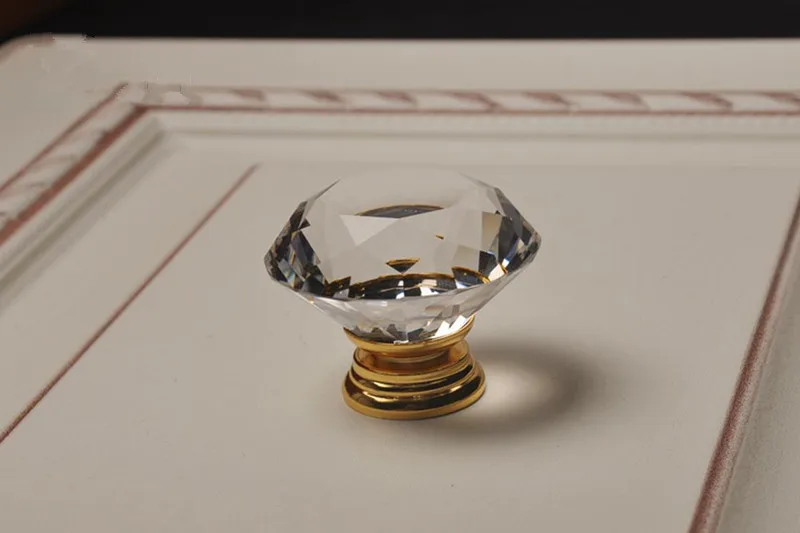 クリスタルゴールド食器棚ノブハンドルプルガラスドレッサーハン - Furniture Hardware Gold のレビューと価格