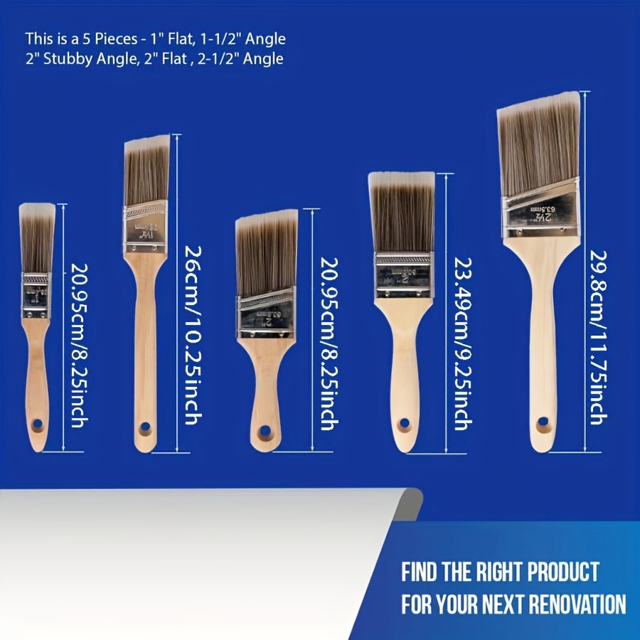 5本セット 高品質ペイントブラシ BBQブラシ バーベキュー - Furniture Hardware Pulls のレビューと価格