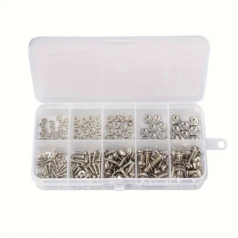 320個の六角ナットとボルトセットM2-M5耐久性のあるユニ - Furniture Hardware Kit のレビューと価格