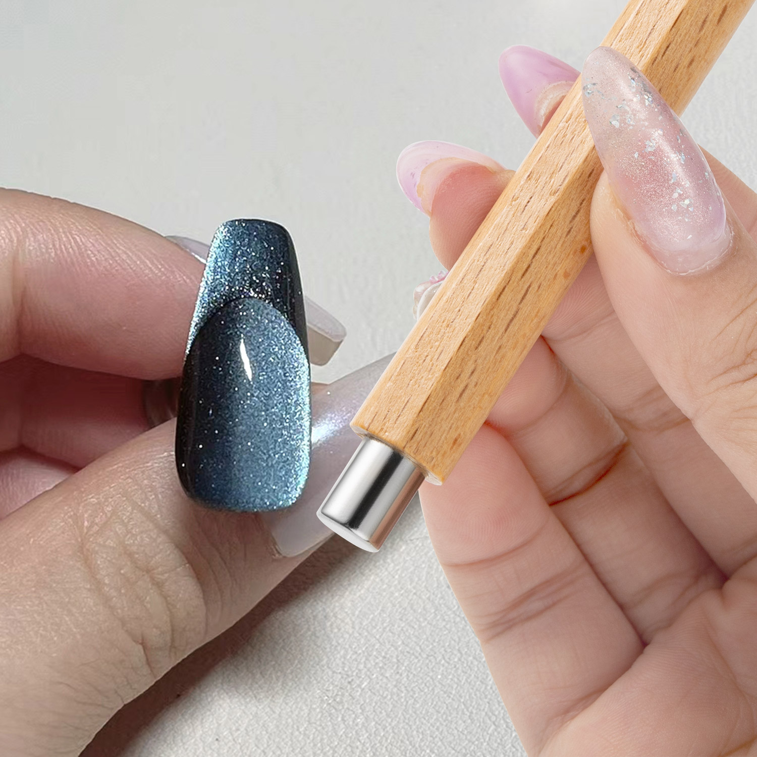 1pc ネイルアートネイル磁気スティックキャットアイ磁気ロッ - Furniture Hardware Nails のレビューと価格