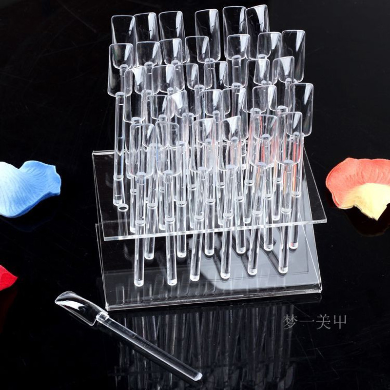 ネイルアート用の透明なアクリルチップ,32のヒント,マニキュ - Furniture Hardware Nails のレビューと価格