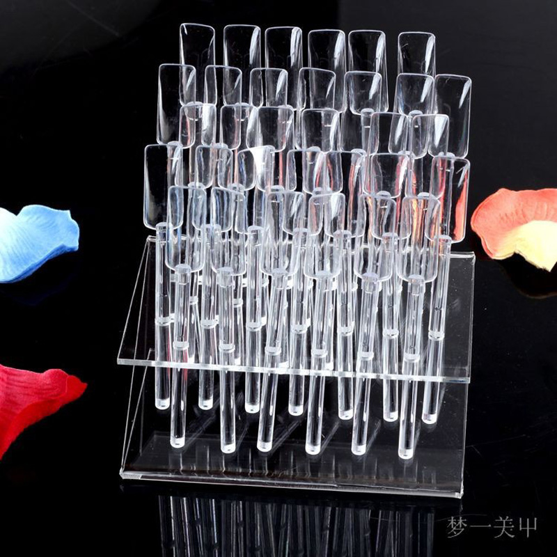 ネイルアート用の透明なアクリルチップ,32のヒント,マニキュ - Furniture Hardware Nails のレビューと価格