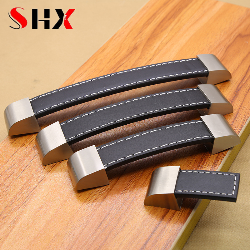 現代の高級革製ハンドルノブプル家具キャビネットチェスト引き出 - Vintage Furniture Hardware Pulls のレビューと価格