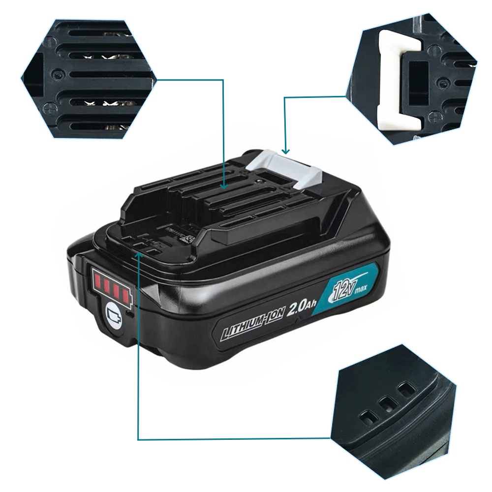 1 個 10.8V 12V 最大 2.0Ah リチウムイオン - Makita Drill Hp1640 のレビューと価格