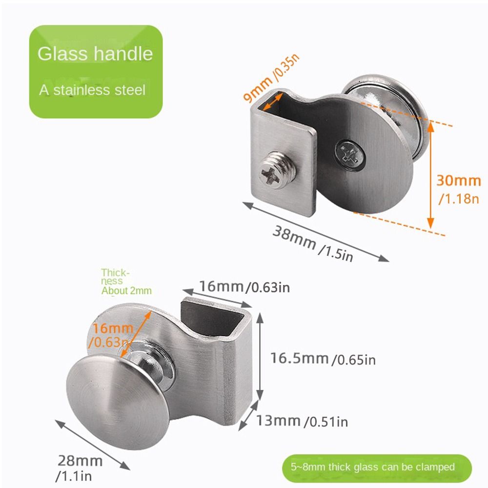 オフィス用プランククリップ家具ハードウェア固定クリップガラス - Furniture Hardware Handles のレビューと価格