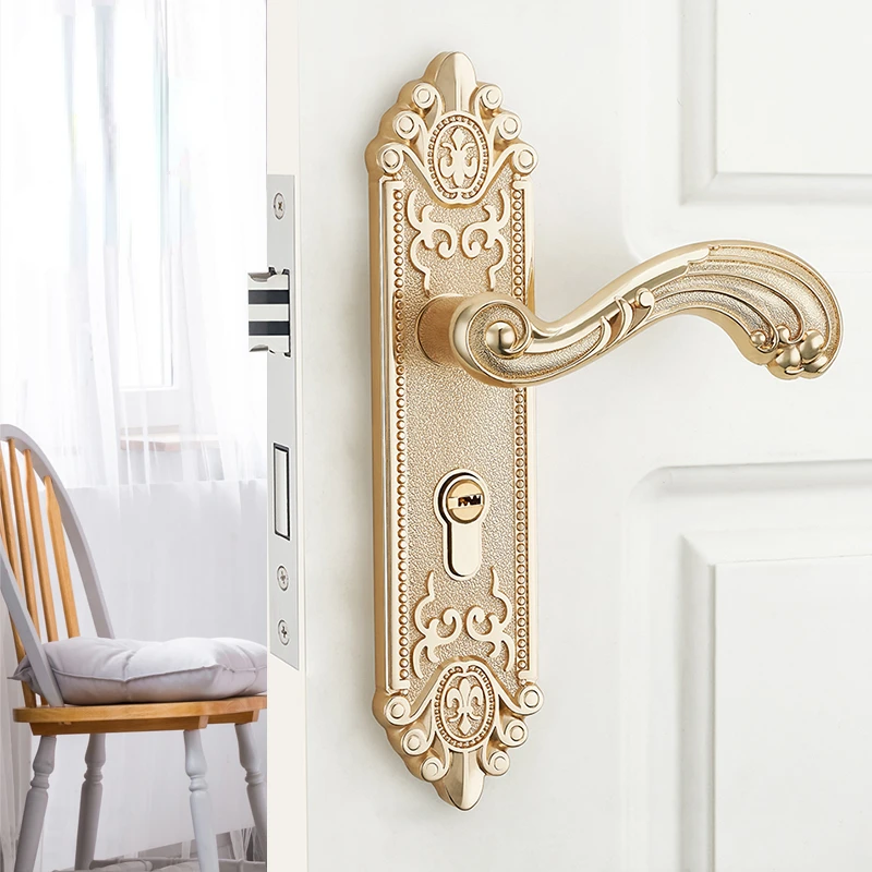 ヨーロッパ製静音室内ドアハンドル 高級防犯ドアロックノブ モ - Furniture Hardware Handles のレビューと価格