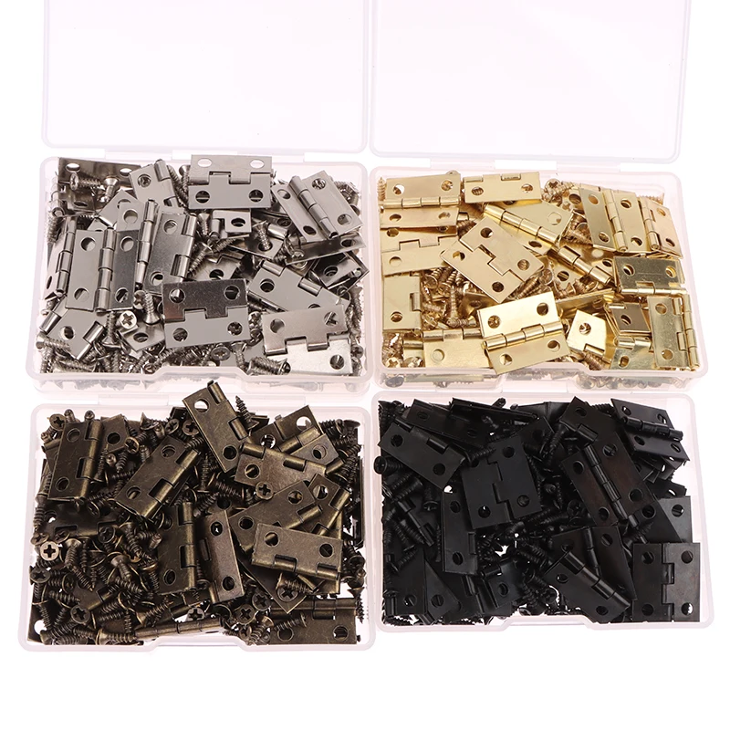 50 個/箱 ヒンジ + 200 ネジ 鉄 ゴールド シルバ - Furniture Hardware Gold のレビューと価格