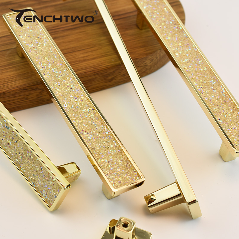 ワードローブ,キッチン収納キャビネット用の金メッキクリスタル - Furniture Hardware Gold のレビューと価格