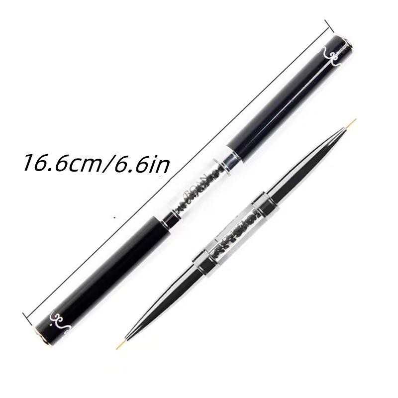 デュアルエンドブラックメタルハンドルネイルアートライナーペン - Furniture Hardware Nails のレビューと価格