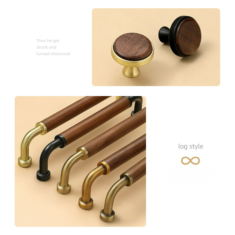 木製引き出し取っ手真鍮製キャビネットハンドルキッチン食器棚ド - Vintage Furniture Hardware Pulls のレビューと価格