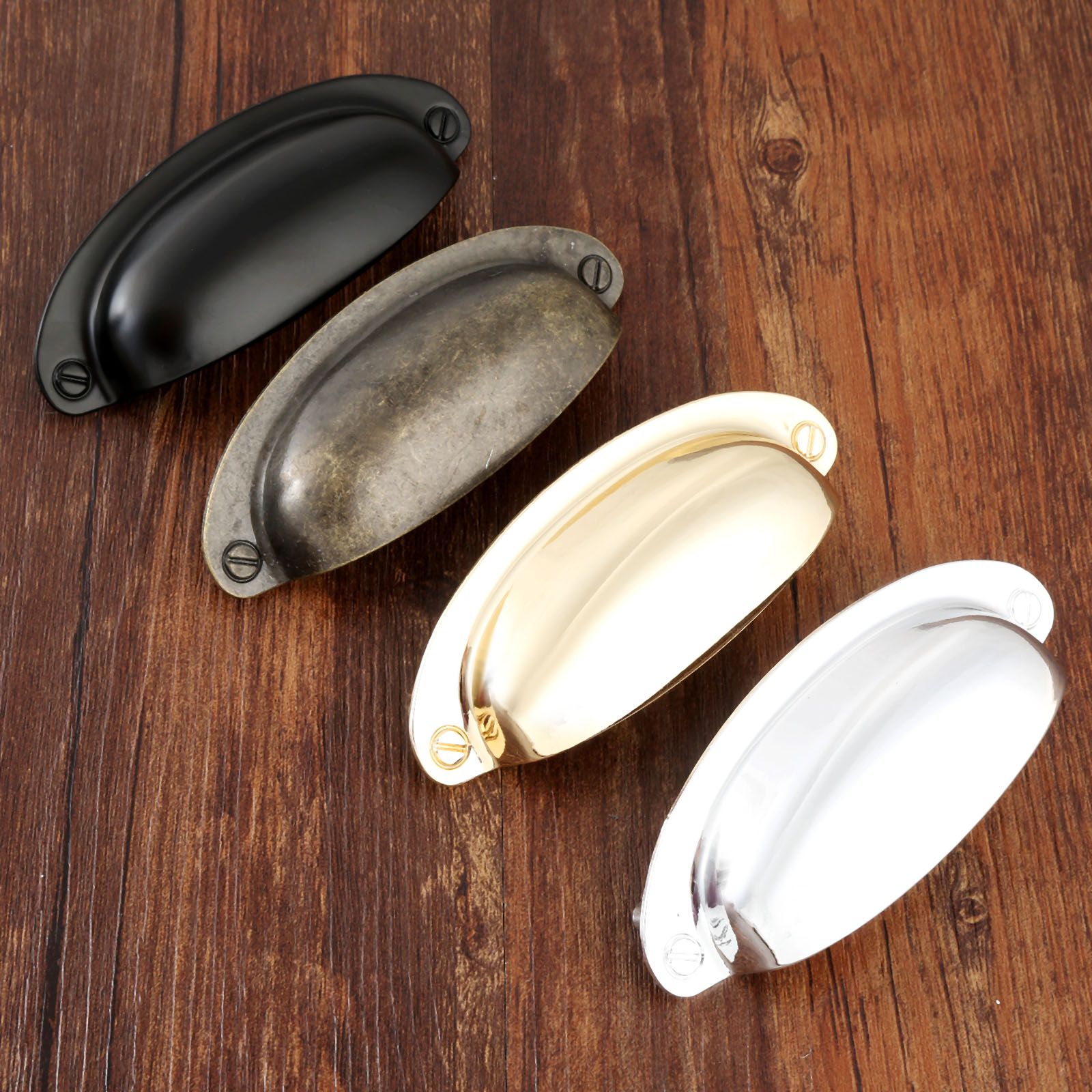 ヴィンテージシェルハンドル108x40mm,アンティークブロ - Furniture Hardware Gold のレビューと価格