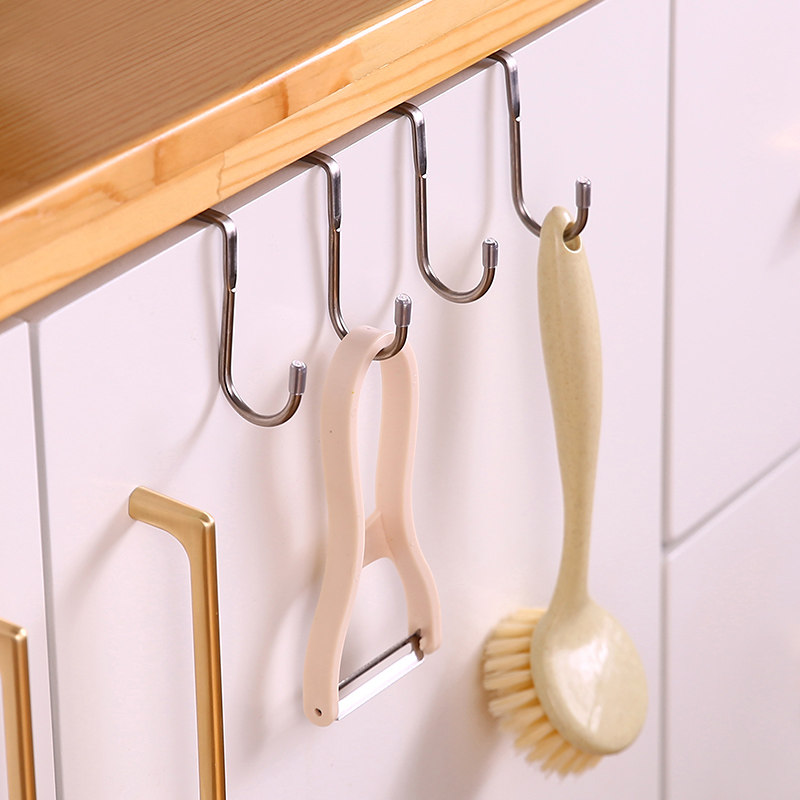 ステンレス製ドア掛けフック 穴あけ不要 ダブルS字フック シ - Drawer Organizer Peg のレビューと価格
