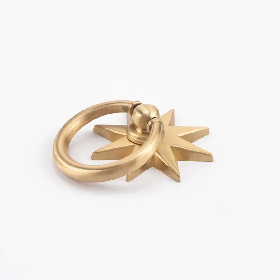 アニス星型キャビネットアンティーク真鍮ハンドルリング真鍮キャ - Furniture Hardware Gold のレビューと価格