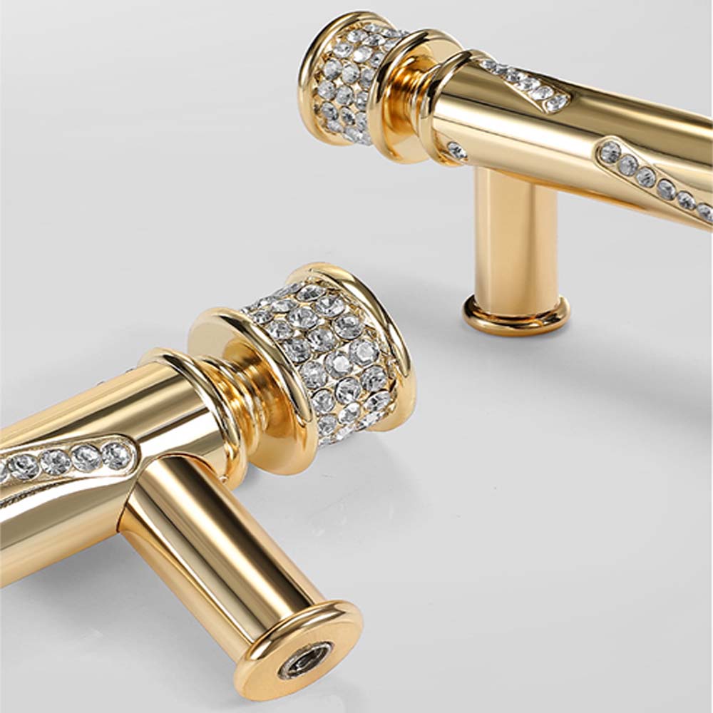 デラックスゴールドライトキャビネットハンドル,引き出しハンド - Furniture Hardware Gold のレビューと価格
