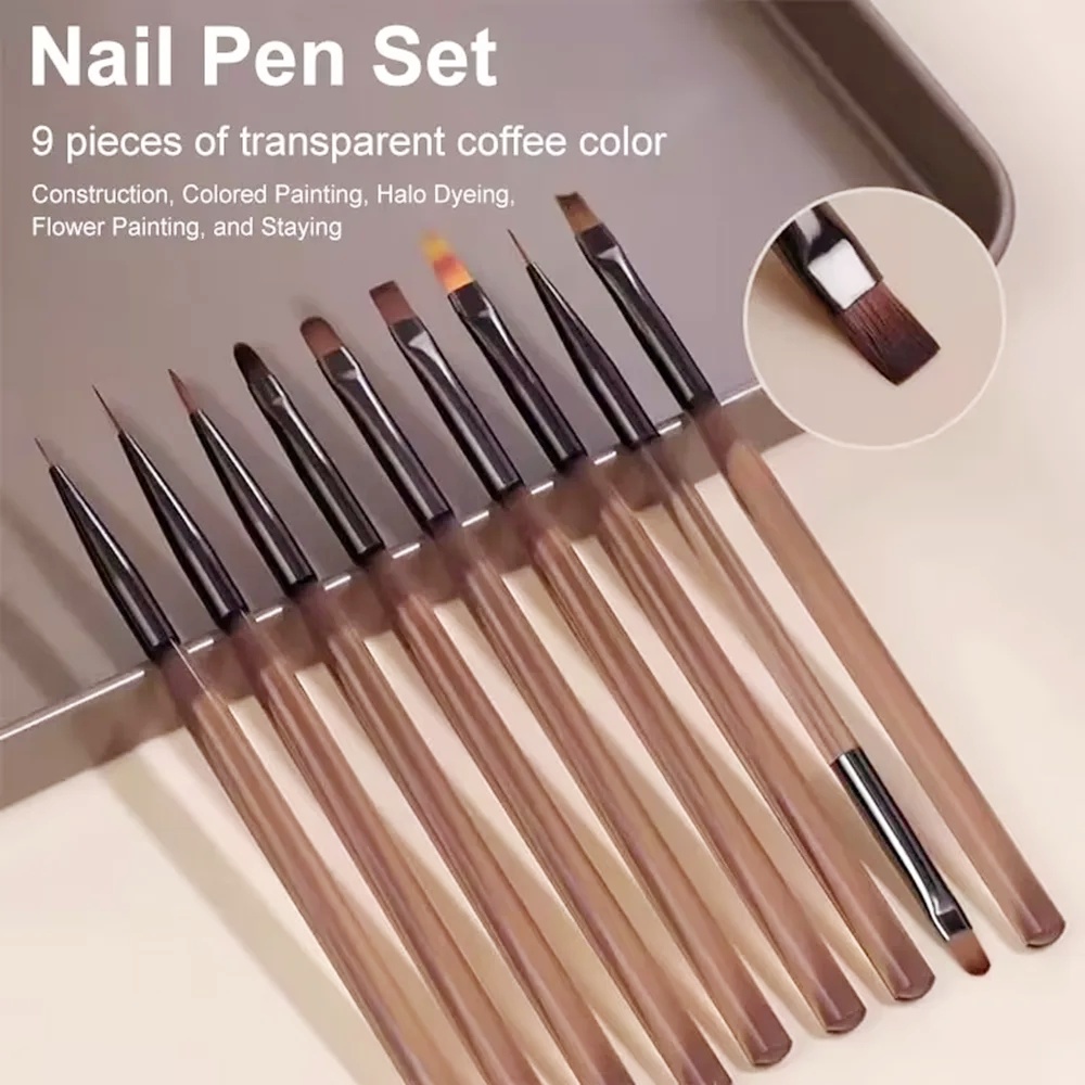 9本入りネイルブラシセット ネイルアートデザイン ネイルチッ - Furniture Hardware Nails のレビューと価格