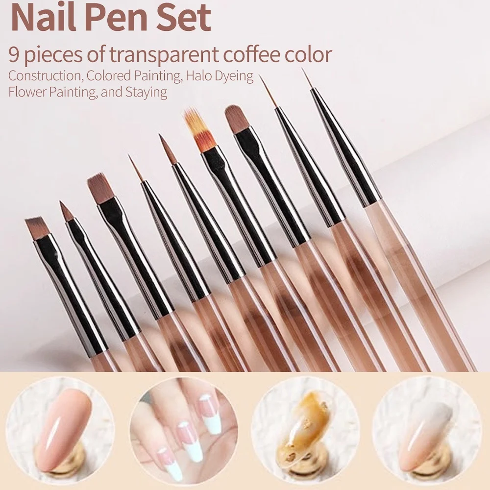 9本入りネイルブラシセット ネイルアートデザイン ネイルチッ - Furniture Hardware Nails のレビューと価格