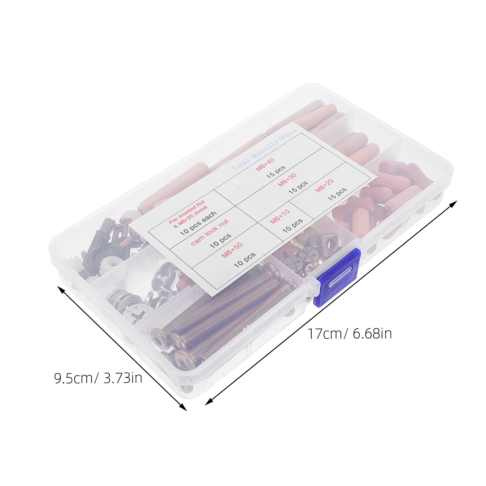 95個入り家具金具セット 二段ベッド用ネジ ボルト 交換キッ - Furniture Hardware Kit のレビューと価格