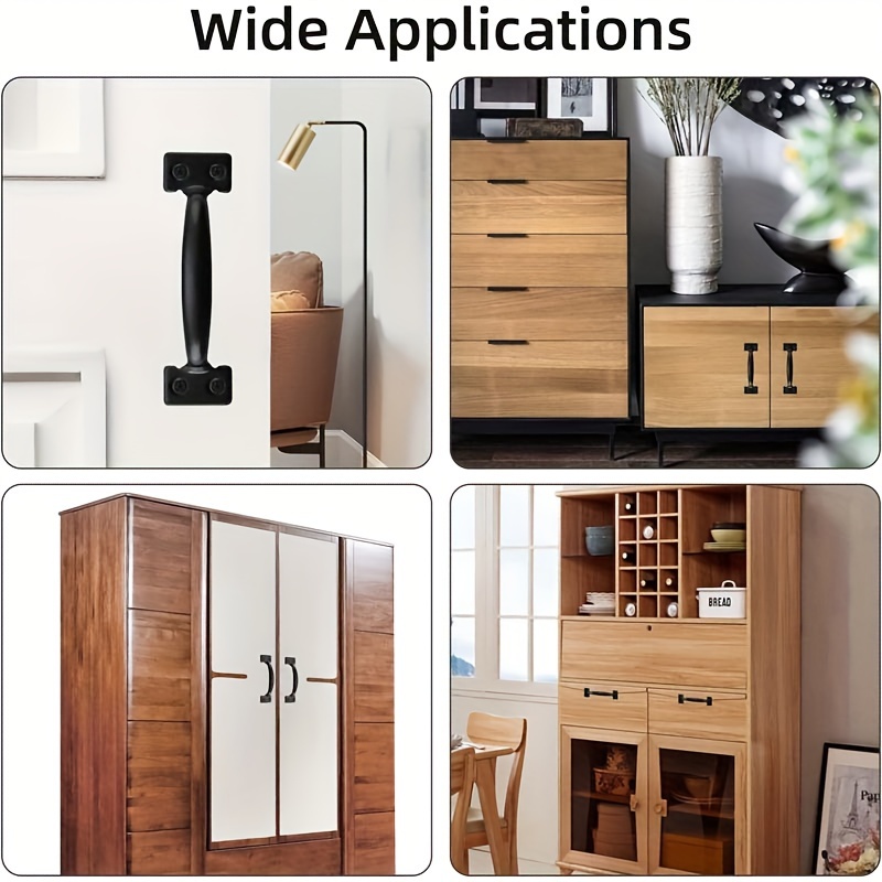 2個入りDIY家具用鉄製ハンドル、ドア、ゲート、窓、引き戸、 - Furniture Hardware Kit のレビューと価格