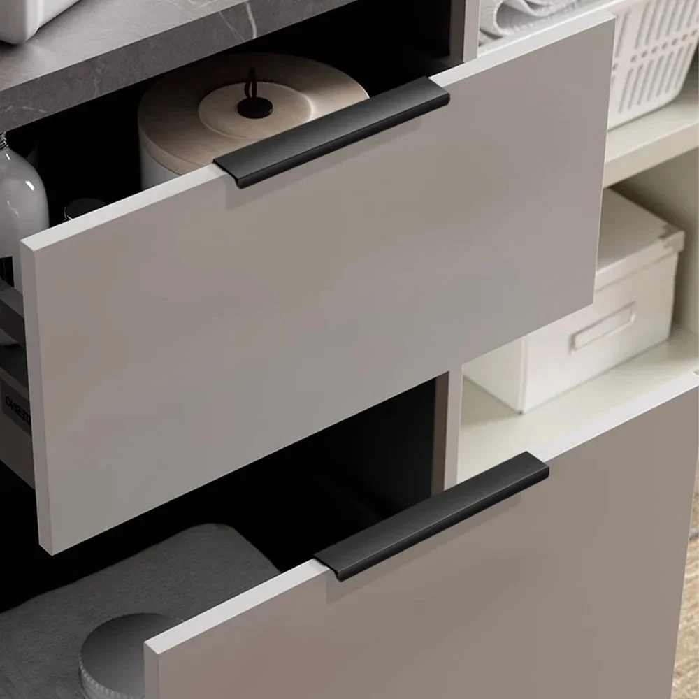 隠し家具ハンドルマットブラックゴールドシルバーキッチンキャビ - Furniture Hardware Gold のレビューと価格