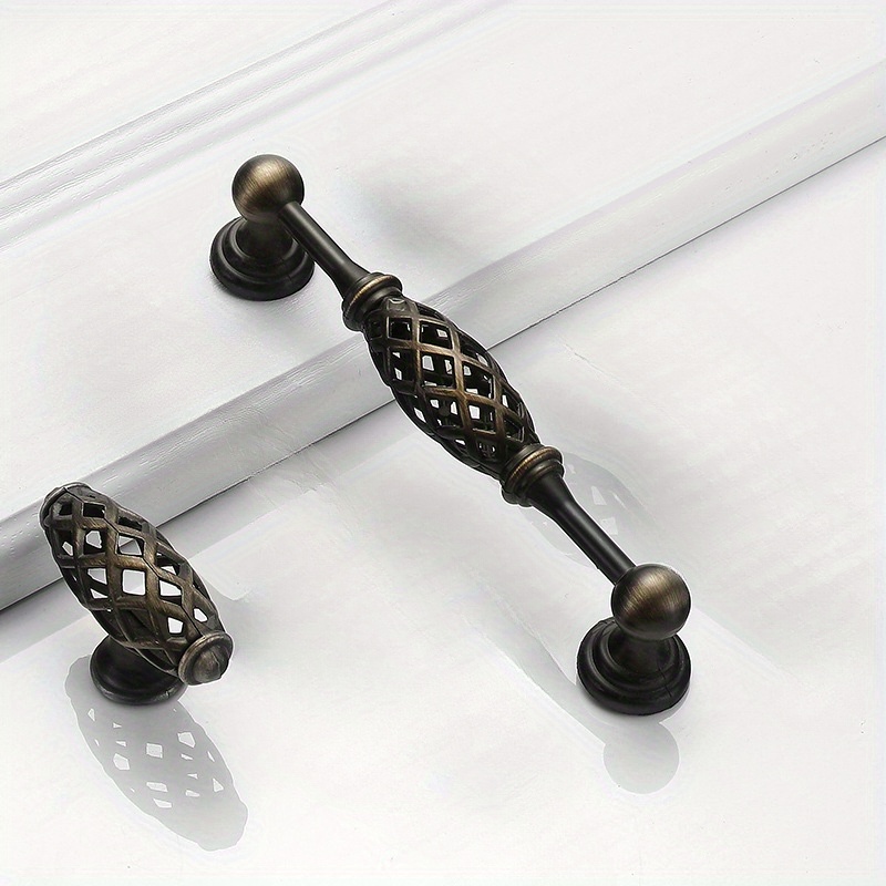 1pc ヴィンテージアンティークブロンズキャビネットハンドル - Vintage Furniture Hardware Pulls のレビューと価格