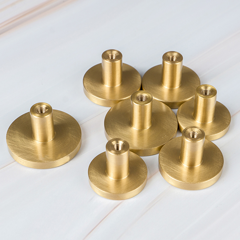 ラウンド真鍮ドレッサーノブ引き出し取手ハンドルキャビネットド - Furniture Hardware Gold のレビューと価格